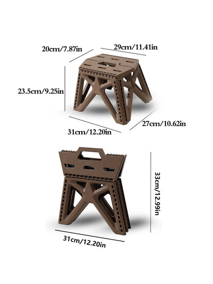 Portable Folding Chair High Load Bearing Durable Foldable Small Stool for Indoor/Outdoor Use, Camping, Hiking, Fishing, BBQ