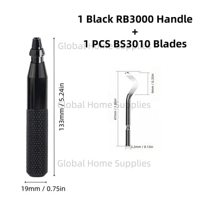 Deburring Tool RB3000 with 1 or 11 High Speed Steel Swivel Blades BS1010 BS1018 BK3010 BS3010 360 Degree Rotary Head Burr Remove