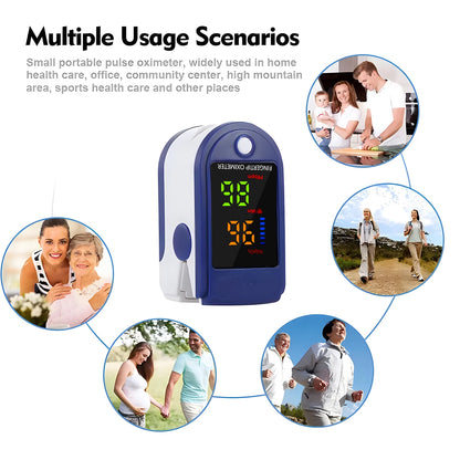 Oximeter Portable Fingertip Pulse Blood Oxygen Saturation Monitor With Lcd Display Fingertip Oximeter Testing SpO2 Health Care