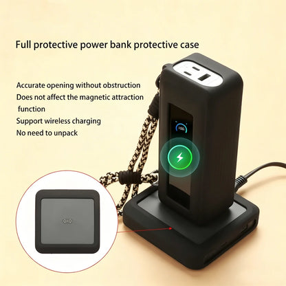 Soft Silicone Case for Anker Prime 26k 300W Charger /for Anker Prime 150W Charging Dock Portable Power Bank Protective Cover