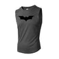 Bat Printed Men's Loose Sleeveless T-shirt Autumn inner wear Running  T Shirt Gym Fitness Jogging Vest Male Casual Shirt Tops