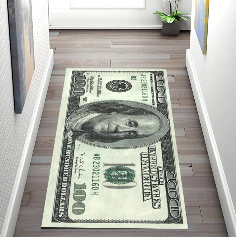 Dollar Rug Money Rug Kitchen Rug Runner Rug Kitchen Runner Rug Dollar Runner Rugs Money Runner Rug Funny Rug Runner Rugs
