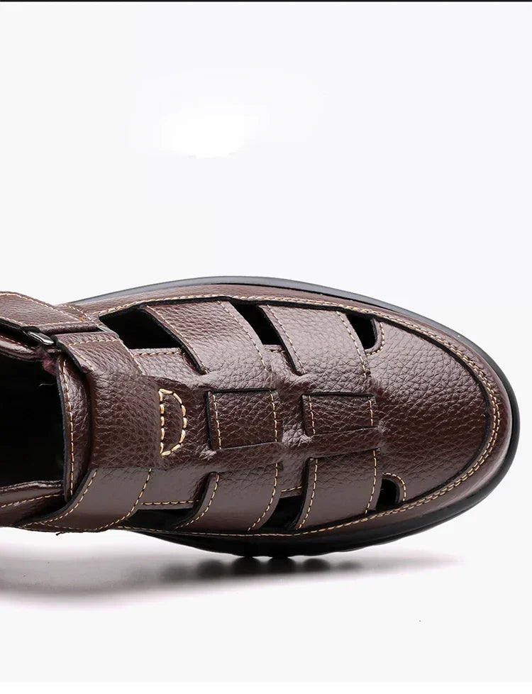 Men's Breathable Slip-on Hollow-out Loafers, Summer Comfortable Soft Sole Cutout Shoes, Non-slip for Outdoor & Driving-XH5602