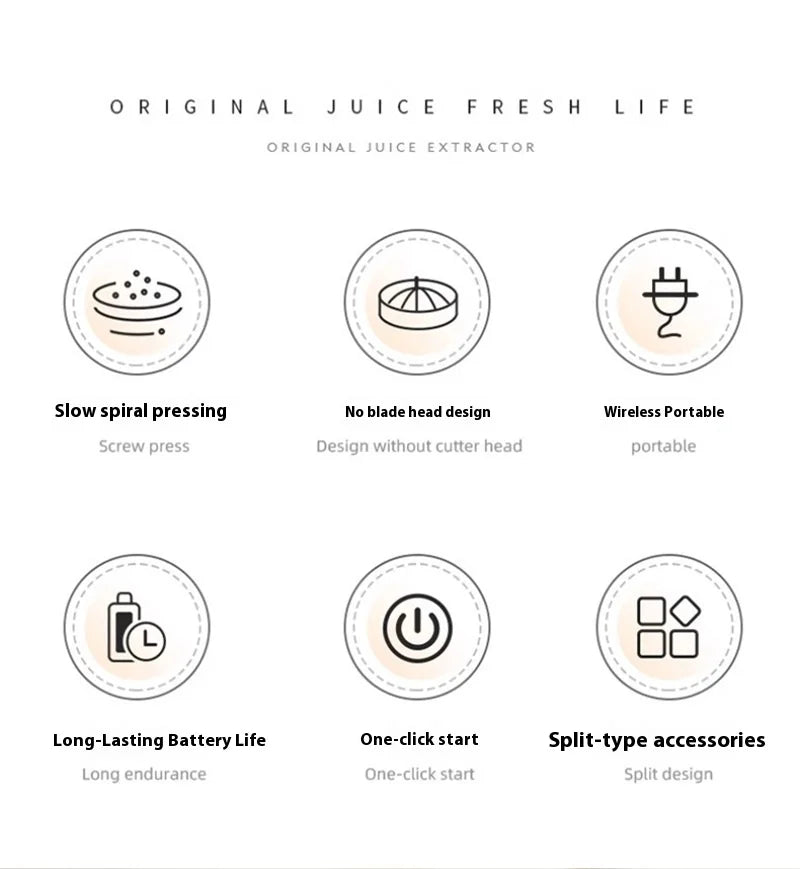 Portable Electric Juicer USB Charging Orange Lemon Fruit Blender Mini Household Wireless Automatic Fresh Citrus Juicer Of Travel