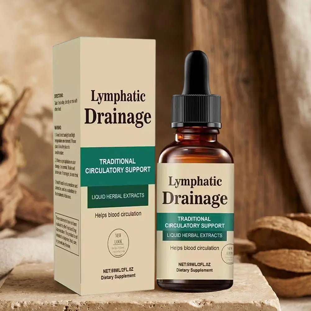Natural Lymphatic Drainage Drops, Herbal Extracts for Circulatory Support, Relief Swelling Bloating Immunity Stillingia Wellness