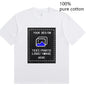 Custom-Made Men's T-Shirts Are Suitable for Team Gatherings, Gyms, and Sports Cotton Round-Neck Short-Sleeved Shirts