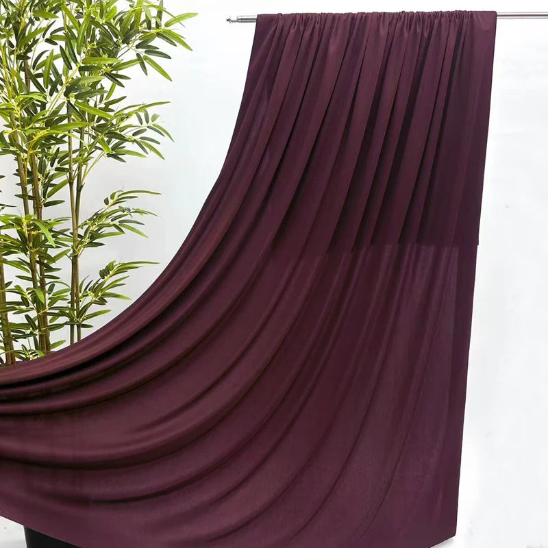 Stretch Knit Jersey Fabric Good Draping Cloth for Wedding Decor, Party Backdrops, Curtains,Photography Background Wide 170cm