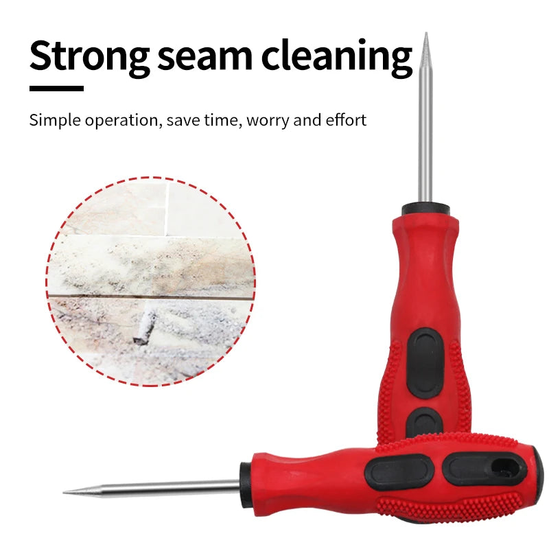Awl Straight Cone Handle Tool Awl Hand Stitching Taper Needle Tool Craft Sewing Supplies Floor Wall Seam Cleaning Tool