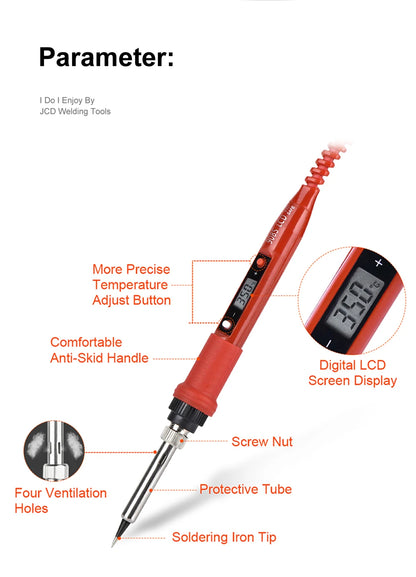 JCD Electric soldering iron 80W LCD Digital Display Adjustable temperature soldering iron tips 220V/110V Welding solder tools