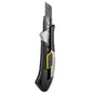 Pro Aluminum Cutter 18mm SK2 Black Blade Thick 0.6mm Rubber Grip Sharp Box Knife + 10pcs Blades Set Heavy Duty DIY Tool