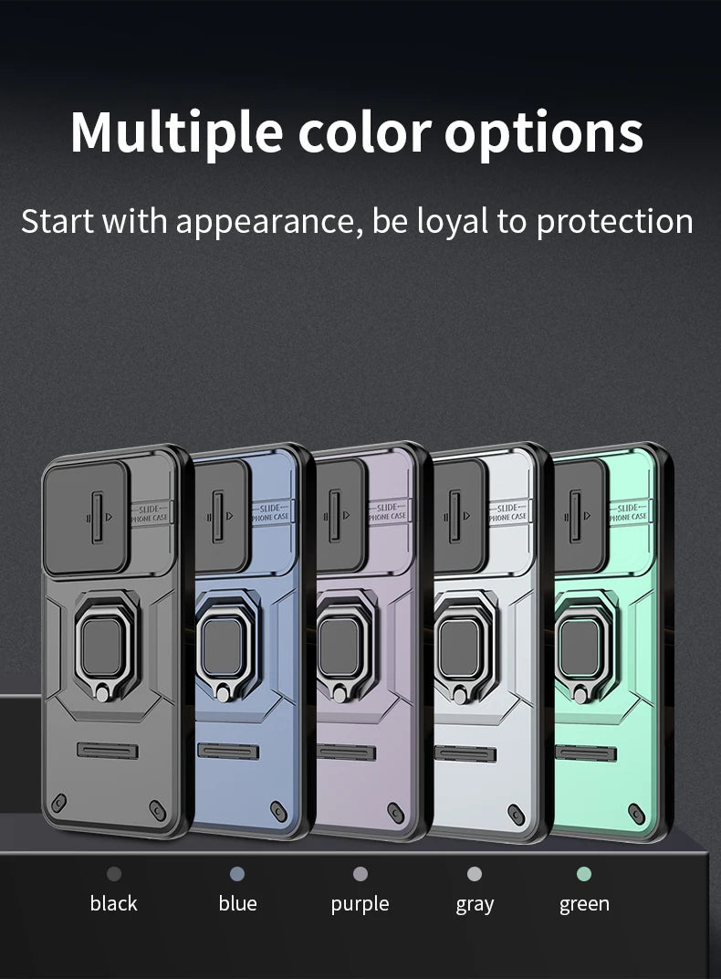 For Xiaomi Redmi 15C 4G 171mm Case Shockproof Armor Magnetic Holder Ring Case For Redmy 15C 15 C Redmi15C 4G Lens Protect Cover