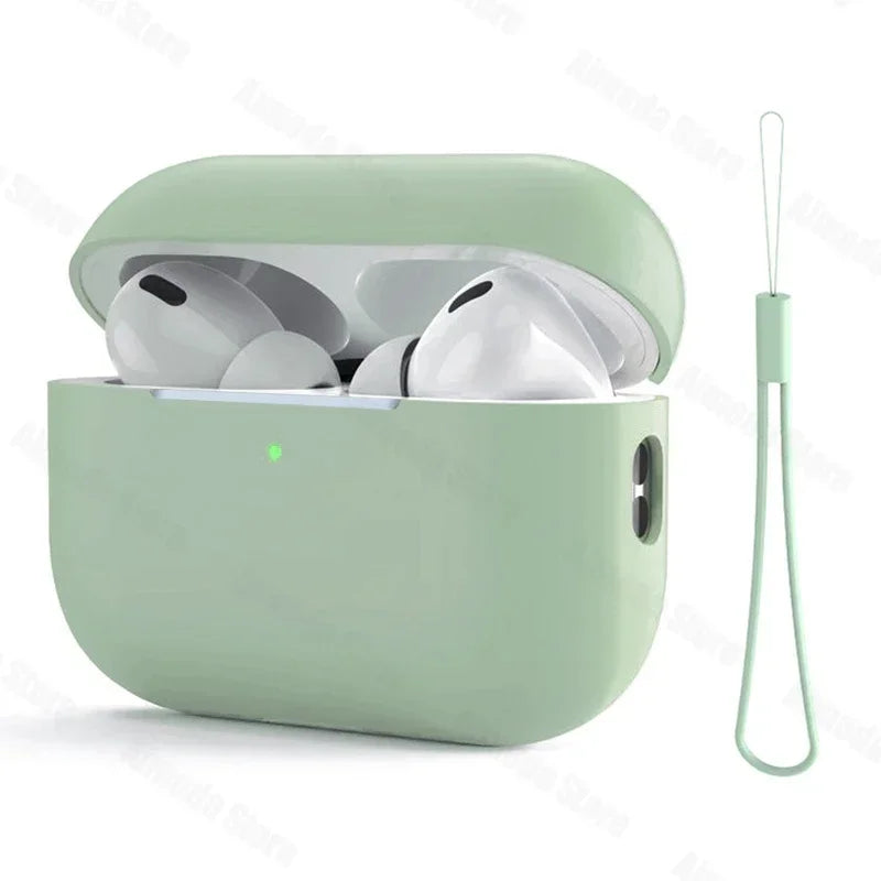 Dla AirPods Pro 2 Etui Płynny Silikon Pokrowiec Na AirPods 3 Pro 2 Etui Miękkie Słuchawki Ochronne Funda dla AirPod Pro 2 Pro2 Pokrowiec
