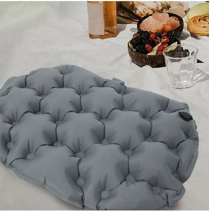 Portable Inflatable Outdoor Moisture-Proof Seat Cushion Travel Camping Sitting Pad Foldable Mattress Seat for Home Office