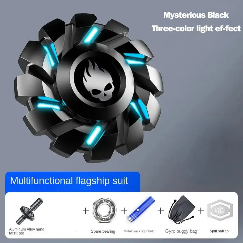 Luminous Fidget Spinner EDC Metal High-grade Stress Relief Rainbow Light Fingers Toy For Children Adult Fast Delivery Products