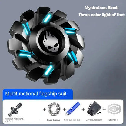 Luminous Fidget Spinner EDC Metal High-grade Stress Relief Rainbow Light Fingers Toy For Children Adult Fast Delivery Products