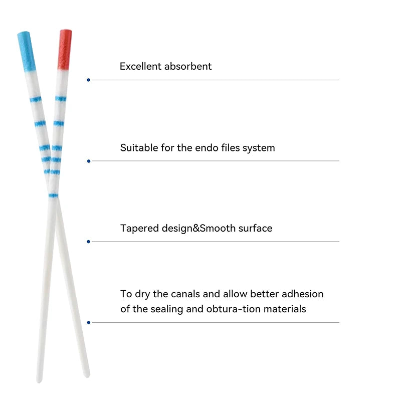 With Scale Dental Absorbent Paper Points Taper 04 15#-40# Dental Pure Cotton Fiber Paper Endodontics Treatment Consumables