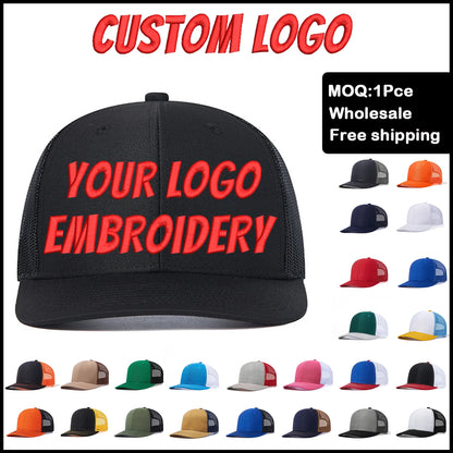 Fedoryn Custom Embroidery Baseball Cap for Men and Women DIY Design Mesh Cap LOGO Print Hat Quality Truck Hat Wholesale Unisex