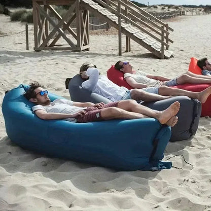 2026 HOT NEW Inflatable Lounger Air Sofa Extra Thick Foldable Couch For Outdoor Camping Beach Patio Quick Inflation Home