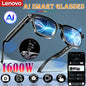 Lenovo AI Smart Sunglasses 8K HD 1600W Dual Camera Real Time Translation Bluetooth Calling Audio Video Music Playback Glasses