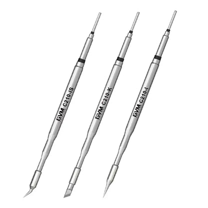 GVM C210 Series Integrated Soldering Iron Tips and Heating Core Efficient Heat Conduction Temperature Recovery for GVM T210