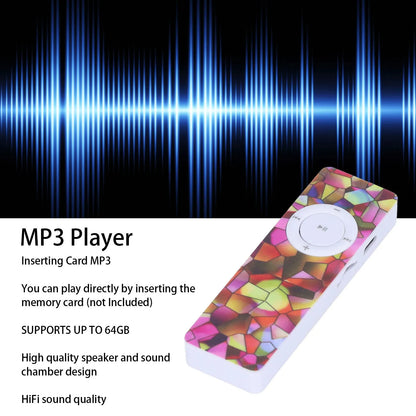 MP3 Music Player MP3 Player MP3 Player Build in Speaker Portable Music Player Supports Up to 64GB for Running Traveling Business