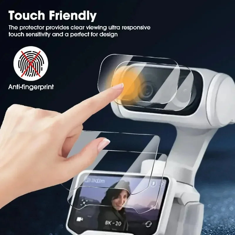 1-3Sets HD Tempered Glass with Easy Installation Kit for Insta360 Luna Ultra Screen Protectors Anti-Reflective Camera Lens Films