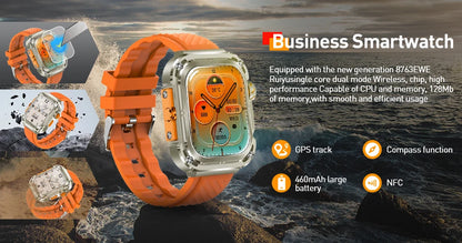 Smartwatch LIGE męski damski z pełnym ekranem dotykowym Sportowy zegarek fitness męski IP67 Wodoodporny Bluetooth dla Androida iOS Smartwatch Mężczyźni