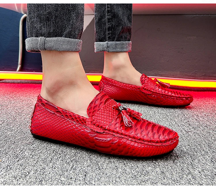 Driving Shoes Summer Mens Outdoor Anti-slip Comfort Soft High Quality Men Breathable Flat Driving Shoes Classic Casual Loafers