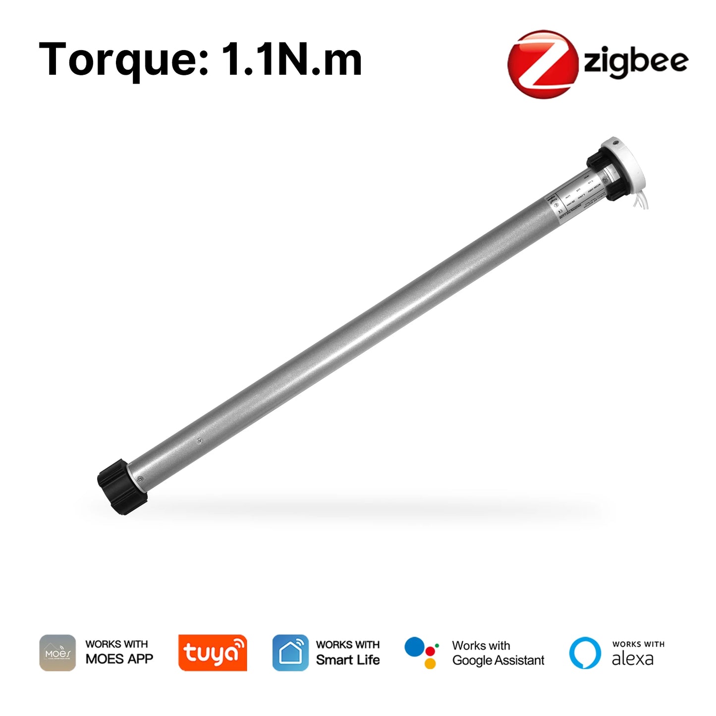 MOES Tuya Automatic Smart Zigbee Roller Shade Blinds Motor for 38mm Tube Remote Control work with Smart Life Alexa Google Home
