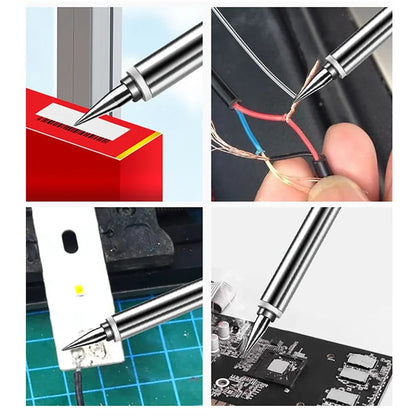 12V Cordless Soldering Iron 25W 0-400℃ Constant-Temperature Lithium-Ion Powered Electric Welding Gun with Battery & Charger