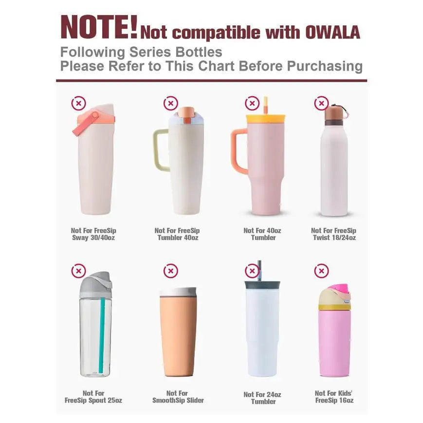 19/20oz 24oz Owala Water Bottle Silicone Bottom Cover 24oz 32oz Suitable For Freesip Stainless Steel
