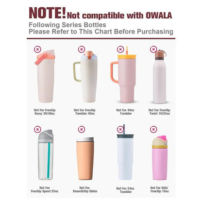19/20oz 24oz Owala Water Bottle Silicone Bottom Cover 24oz 32oz Suitable For Freesip Stainless Steel