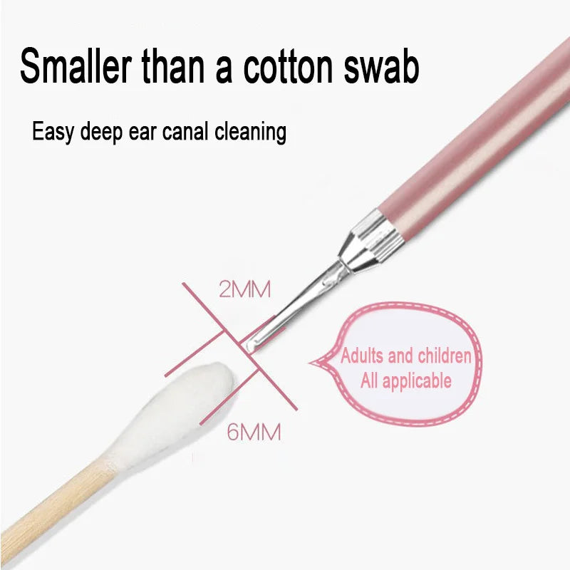 Ear wax remover with light LED Wax Removal Luminous Ear Scoop Cleaner Handy Ear Picking Tool for Hygiene and Health