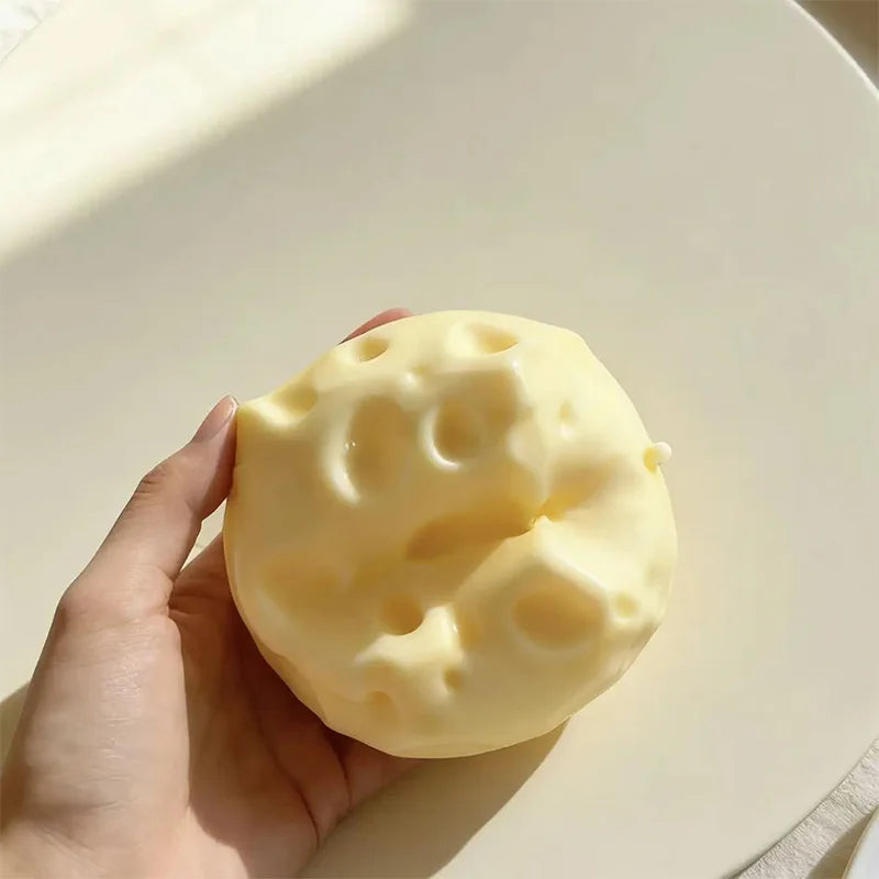 Cheese Cube Stress Ball Big Cheese Shapeable Squeeze Ball Non-Bounce Fidget Toy Relieve Stress Sensory Anti-Stress Festival Gift