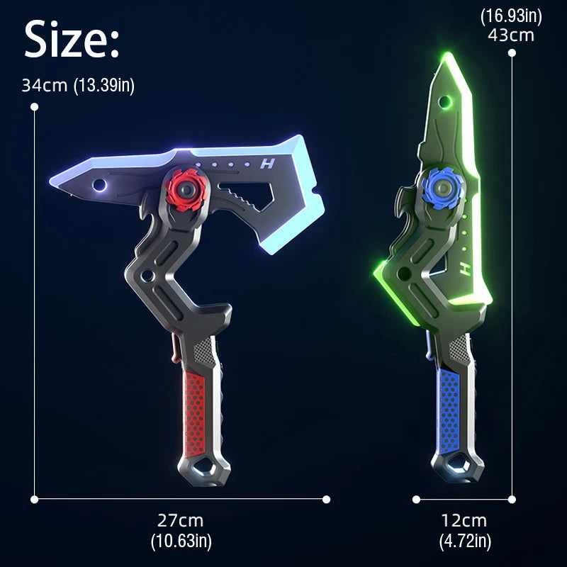 2026 New Sword LED Axe 2 IN 1 Swords Cosplay Role-Play Light Stick Kids Gifts Cool Toy Streamer Bright Toys for Adult Party Game