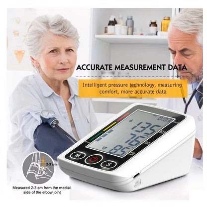 Digital Sphygmomanometer Medical Health Detector Home Upper Arm Blood Pressure Monitor Adult Kid Pulse Monitor Sphygmomanometer