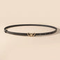 A small waist belt with a butterfly buckle, suitable for dresses, shirts and jeans. It's a new summer style that cinches the wai