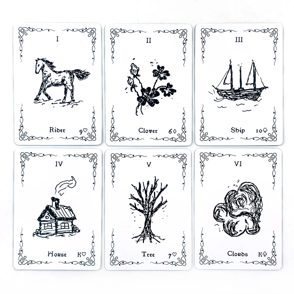 New Cards Game 36 Card Vibrant Illustrations, Easy-to-Read Guide, Great For Beginners, Divination Meditation & Party Games