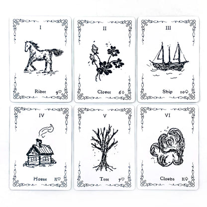 New Cards Game 36 Card Vibrant Illustrations, Easy-to-Read Guide, Great For Beginners, Divination Meditation & Party Games