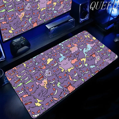 Laptop Black Gaming Accessories Mouse Pad Keyboard Non-slip Rug PC Japan Anime P-pokemon Gengar Mousepad Gamer Keyboard Carpet