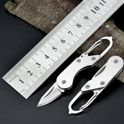 Mini High Hardness All Steel Portable Folding Knife Outdoor Camping Knives Fishing Knife Keychain Unboxing Knives
