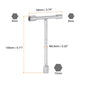 Uxcell T Handle Bicycle 3 Way Wrench 8mm 9mm 10mm 12mm 14mm 17mm 19mm Socket Spanner for Cycling Repair Wrenches Hand Tools