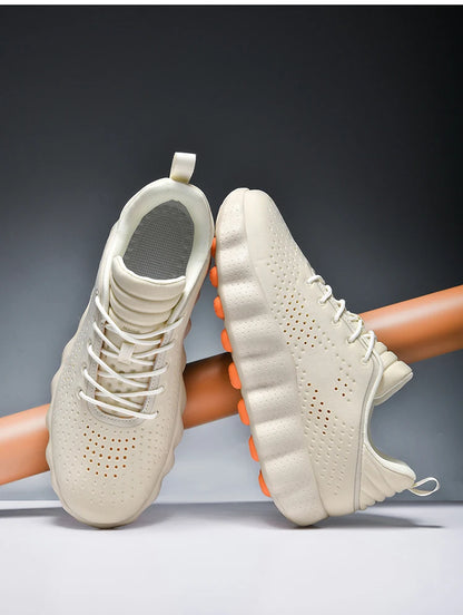 ClaWave Men Women Running Shoes Massage Particles Supercritical Cushioning Breathable Knit Sports Sneakers Non-slip Walking Shoe