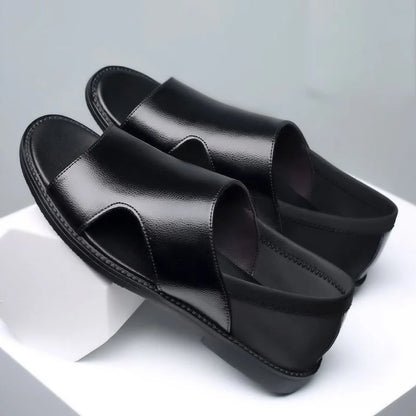 Men's Loafers Summer Hollow Out Breathable Hole Shoes Comfort Soft Casual Sandals-2020