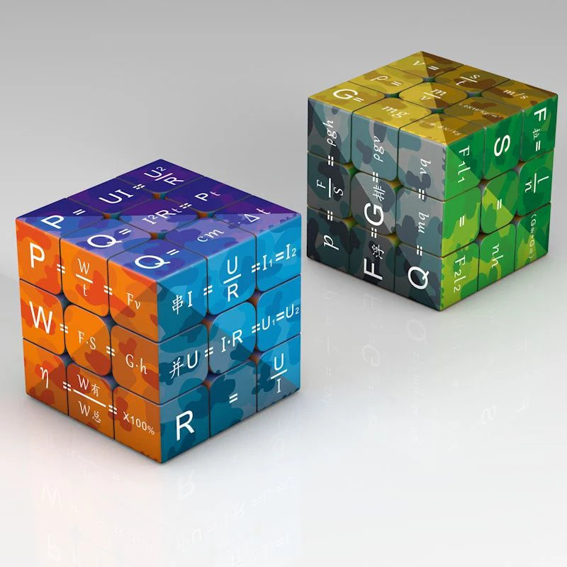 3x3x3 Magic Puzzle Cube Math Chemistry Element Physical Kids Puzzle Cube with Base Magico Cubo Children's Gifts Educational Toys