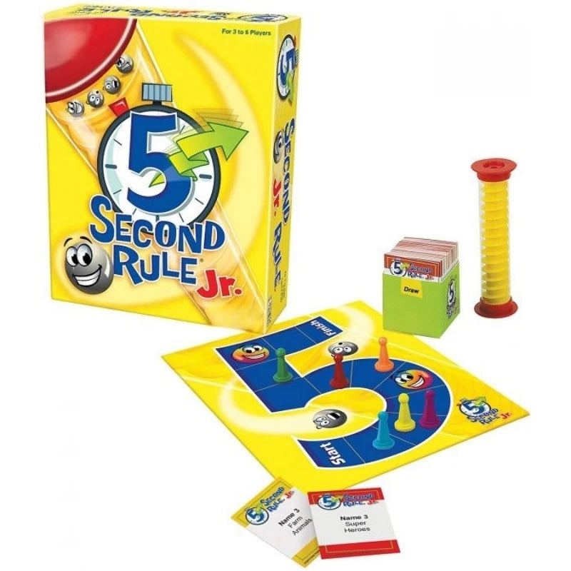 5 Second Rule Jr. Five Second Rule Children's Edition Fast-paced puzzle board game Family interactive party game