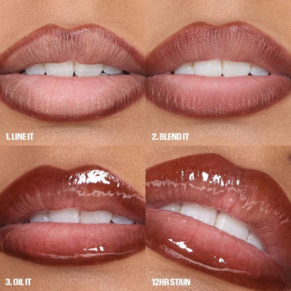 Huda Beauty Lip Liner Pencil Nude Matte Waterproof Non-stick Cup Cherry Red Lip Liner Lip Contour Pen Lipstick Makeup For Woman