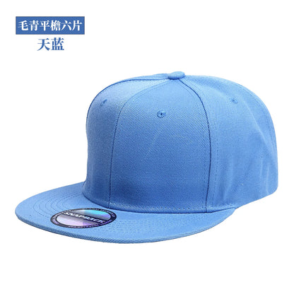 Custom Logo Snapback Caps Men Hip Hop Male Bone Baseball Cap Unisex Solid Color Cotton Adjustable Rock Band Flat Hats Visor Hat