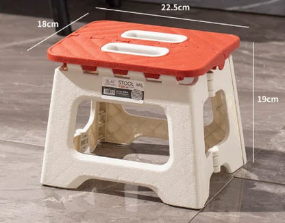 Compact Folding Portable Stool with Handle, Anti-Slip Seat for Hiking, Camping, Fishing, and Outdoor Activities