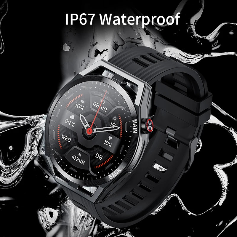 LIGE NFC 2026 New Ultra Military Smart Watch Men 1.32" IPS IP67 Waterproof ECG Smartwatch   For iOS Android Sports Smart Watches